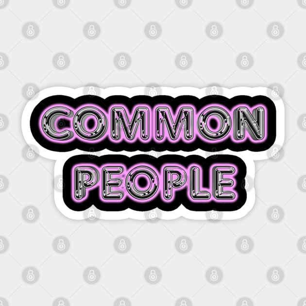 Pulp Common People Sticker by Parsonsarts